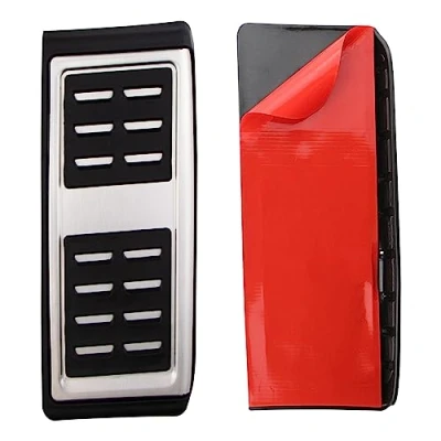 Afbeelding van Pedaalkappen Voor Skoda Scala 2019 2021 Fabia Rvs Auto Gaspedaal Rem Voetsteun pedaal cover (Maat : Rest)