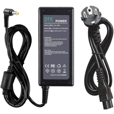 Afbeelding van DTK AC adapterlader voor Acer: 19V 2.37A 45W Connectors: 5.5 * 1.7mm laptopvermogen