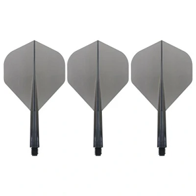 Afbeelding van Condor Zero Stress Flight System Standard Clear Black Dart Flights Short