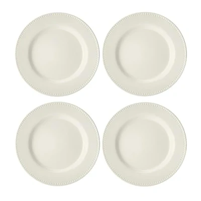 Afbeelding van Mikasa Cranborne Steengoed Eetborden, Set van 4, 27cm, Crème