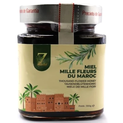 Afbeelding van honing Duizend Bloemen van Marokko 300g een zeldzame en unieke 100% natuurlijk, geoogst in de regio Souss Massa Draa