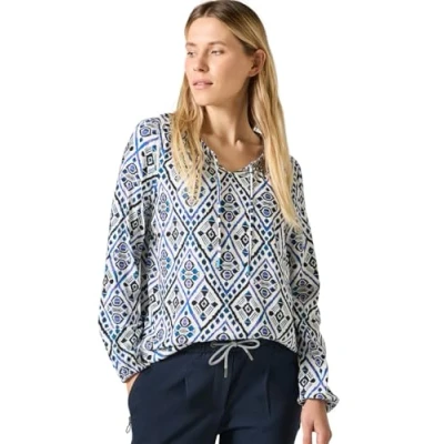 Afbeelding van Cecil Bedruckte Blouse, Dames, Maat: XS, Weiß