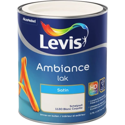 Afbeelding van Levis Ambiance Lak Satin Schelpwit 0.75L