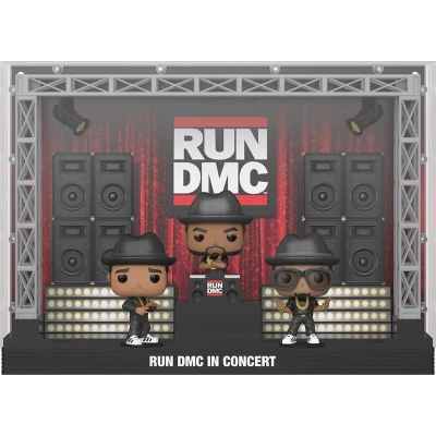 Afbeelding van Funko Run DMC POP Moments Deluxe 3 Pack Wembley Stadium Verzamelfiguur Multicolours
