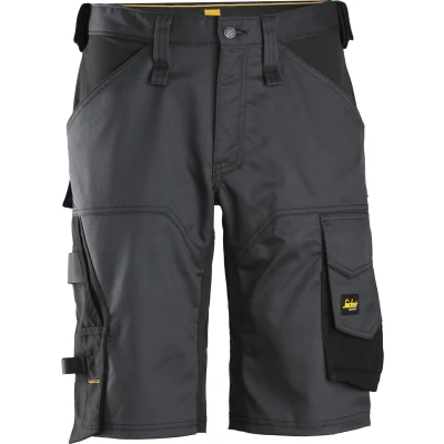 Afbeelding van Allroundwork, Stretch Loose Fit Korte Werkbroek,Staal Grijs Zwart (5804),056
