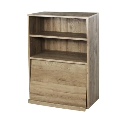 Afbeelding van Iris Ohyama, Opbergkast met 2 vouwdeuren / Houten kast Kantelbaar Opbergkast, In hoogte verstelbare plank 3,2 cm, woonkamer, keuken Flap Rack CHR 1 AsBruin