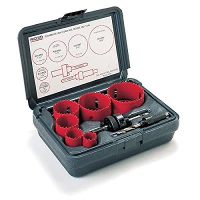 Afbeelding van RIDGID 81500 Model 1250 Algemeen Doel Kit, met Gatzagen en Prieels