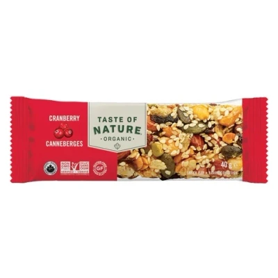 Afbeelding van Taste Of Nature Cranberry Reep 40GR