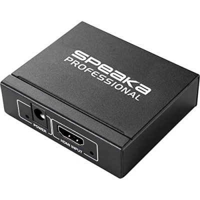 Afbeelding van SpeaKa Professional 2 poorten HDMI splitter 3D weergave mogelijk 1920 x 1080 Pixel Zwart