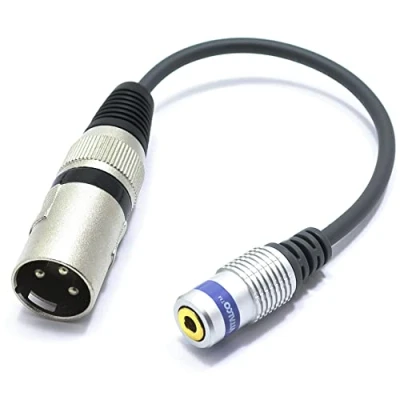 Afbeelding van VITALCO TRRS naar XLR Microfoon Adapter Mini Jack 3.5 1/8 Vrouwelijk 3 Pin Mannelijke Mic Kabel Converter