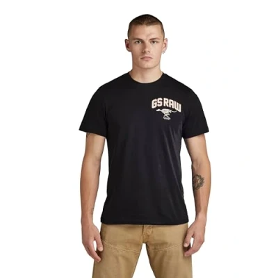 Afbeelding van G STAR RAW Skelet Dog Chest Graphic Slim, Zwart (Dk Black D24424 c372 6484), XS