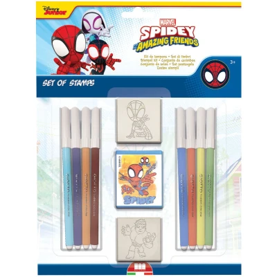 Afbeelding van Multiprint Spidey Stempelset, 11dlg.