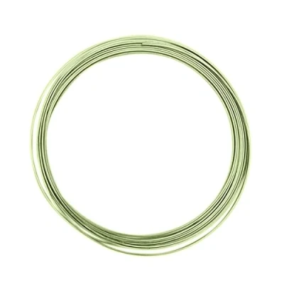 Afbeelding van Vaessen Creative Aluminium platte draad 3,5x1mm 5m appelgroen,