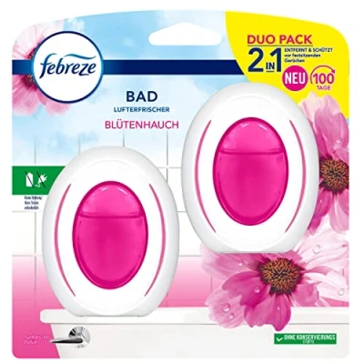 Afbeelding van Febreze Lenor Duo Luchtverfrisser, 2 stuks, geurstekker voor continue geurverwijdering en preventie