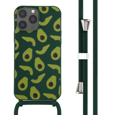 Afbeelding van Apple iPhone 13 Pro Max Hoesje Siliconen en TPU (zacht) iMoshion Softcase/Koordhoesje/Backcover Groen Telefoonhoesje