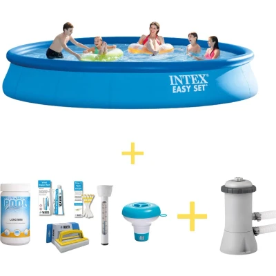 Afbeelding van Intex Zwembad Easy Set 457 x 84 cm Inclusief WAYS Onderhoudspakket &amp; Filterpomp