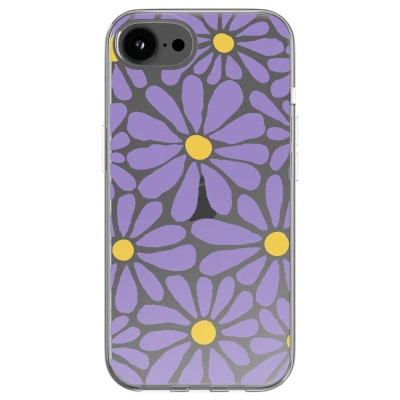 Afbeelding van imoshion hoesje Geschikt voor iPhone 16e Design Tropical Violet Flowers Connect