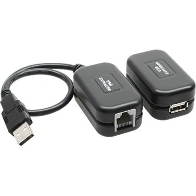 Afbeelding van InLine® USB verlengkabel converter tot 60m via RJ45 patchkabel, Cat.5e