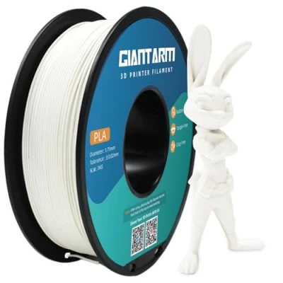 Afbeelding van PLA filament 1,75 mm, GIANTARM 3D printer wit 1kg spoel