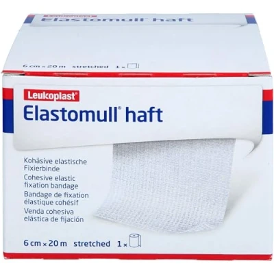 Afbeelding van Elastomull haft 20 m x 6 cm 45476 beige/wit 1 stuks