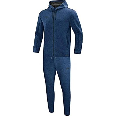 Afbeelding van JAKO Joggingpak met kap Premium Basics Antraciet gemeleerd
