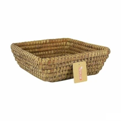 Afbeelding van Veelzijdige mand Privilege Korne Bruin vlechtwerk Vierkant 27 x 9 cm (12 Stuks)