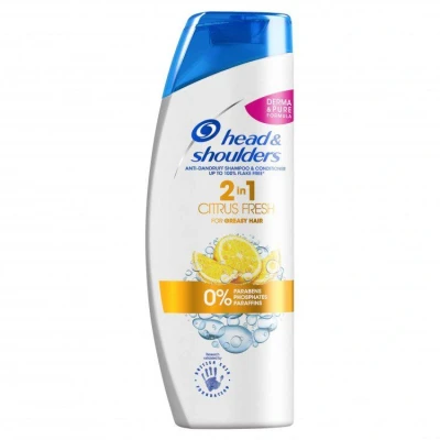 Afbeelding van 6x Head &amp; Shoulders 2in1 Anti Roos Shampoo+ Conditioner Citrus Fresh 450ml