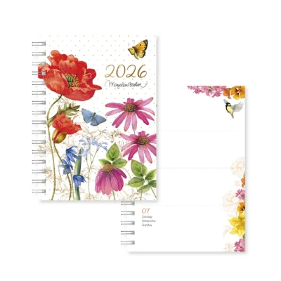 Afbeelding van Agenda 2026 Marjolein Bastin bloemen 7dagen/2pagina&#039;s