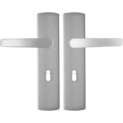 Afbeelding van Deurklink met sleutelschild AXA Curve 55 mm (Aluminium)