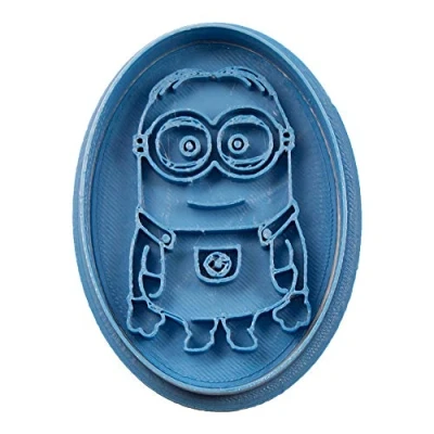 Afbeelding van Cuticuter Minion Ovale uitsteekvorm, blauw, 8 x 7 1,5 cm