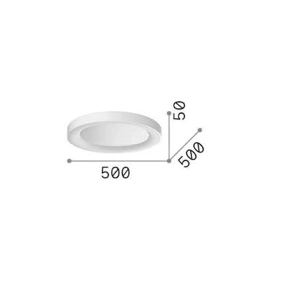 Afbeelding van Ideallux Ideal Lux plafondlamp Planet, zwart, Ø 50 cm, metaal