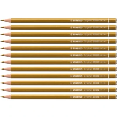 Afbeelding van Premium kleurpotlood STABILO Original 12 stuks goud