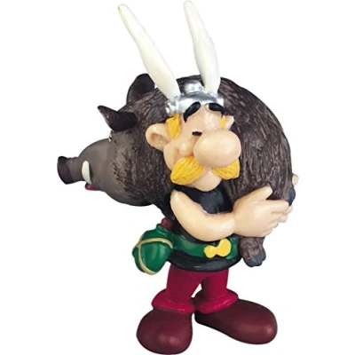 Afbeelding van Plastoy Asterix figuur met een Everzwijn 6 cm