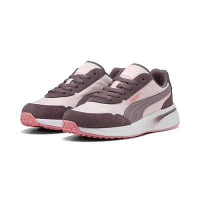 Afbeelding van PUMA Dames R78 Glance Sneaker, Jasmine Flower Plum Jam Wit, 4 UK, Jasmijn Bloem Pruim 37 EU