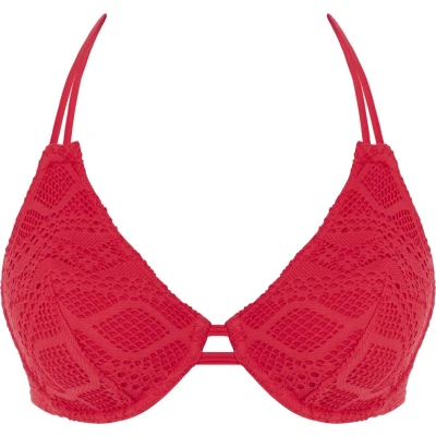 Afbeelding van Freya SUNDANCE UW Halter Bikini Top RED Vrouwen Maat 65D