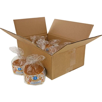 Afbeelding van Glutenvrije Stroopwafels Lactose en zuivelvrij Doos met 8 toefzakken per toefzak (64 Koeken)