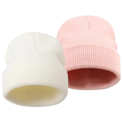 Afbeelding van DRESHOW 2 Stuks Toddler Beanie Kids Winter Hoeden Kinderen Zacht Knit Unisex Muts voor Baby Jongens Meisjes Warm Cap Beanies 6 Maanden 7 Jaar