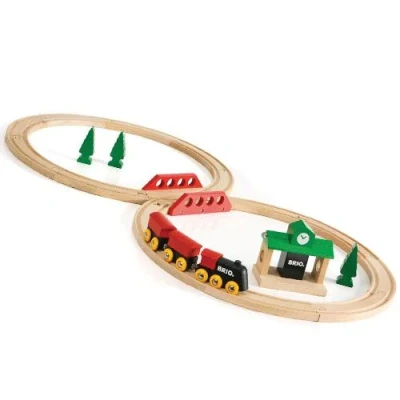 Afbeelding van BRIO Classic LINE SET Speelgoedtreinbaan voor kinderen, Maat: One Size, Multicoloured