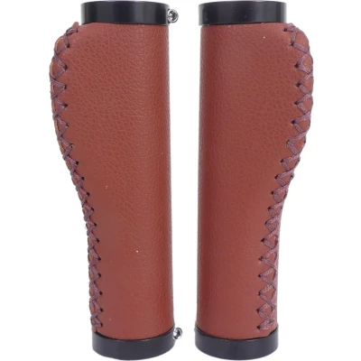 Afbeelding van Edge Handvatset Leer incl Lockring camel brown135/135mm (werkplaatsverpakking)