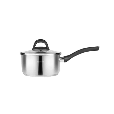 Afbeelding van KARACA Gastro melkkan 16 cm roestvrij staal 304, 1,6 liter melkkannetje met deksel