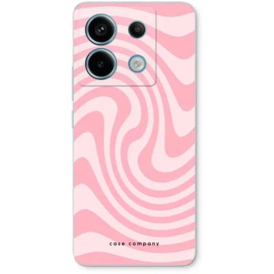 Afbeelding van Case Company® hoesje geschikt voor Xiaomi Redmi Note 13 Pro 5G Swirl Roos Soft Cover Telefoonhoesje Bescherming aan alle Kanten en Schermrand