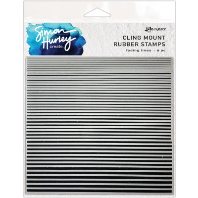 Afbeelding van Ranger Simon Hurley Create Cling Background Stamp Fading Lines