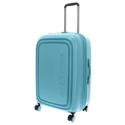 Afbeelding van Mandarina Duck Logo + Trolley Medium EXP, aqua, Linea Iconica di in policarbonato