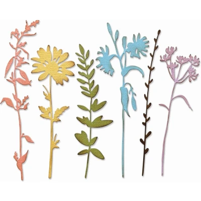 Afbeelding van Sizzix Tim Holtz Thinlits Die Set Vault Wildflowers