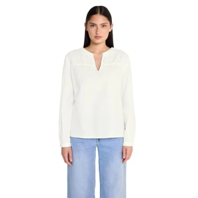 Afbeelding van Street One Studio MIT Stickerei Blouse, Dames, Maat: 44, Weiß