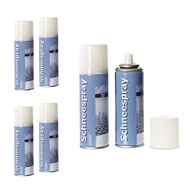Afbeelding van Cepewa Sneeuwspray in set van 6 111 ml decoratieve sneeuw strooisneeuw spuitbus kunstsneeuw Kerstmis (2 x 3 delige sneeuwspray)