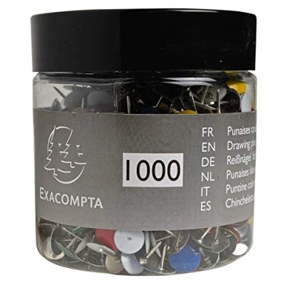 Afbeelding van Exacompta Doos met 1000 koperen pinnen tiphoogte 9 mm diameter