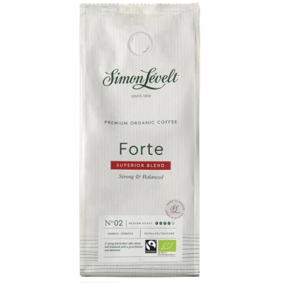 Afbeelding van Simon Lévelt Voorverpakte koffie Forte Premium Organic Coffee snelfiltermaling 250g