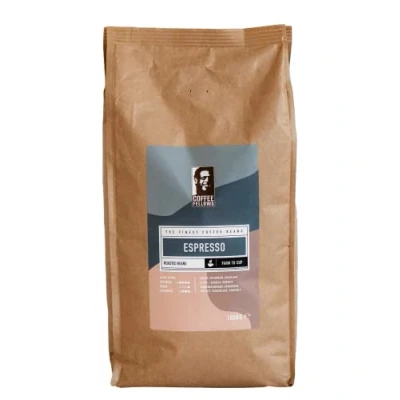 Afbeelding van Coffee Fellows Arabica &amp; Robusta espresso hele koffiebonen ideaal voor volautomatische en portages (1 kg per stuk)