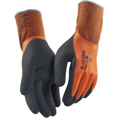 Afbeelding van Blaklader Werkhandschoen gevoerd latex gecoat 2962 1451 High Vis Oranje 11